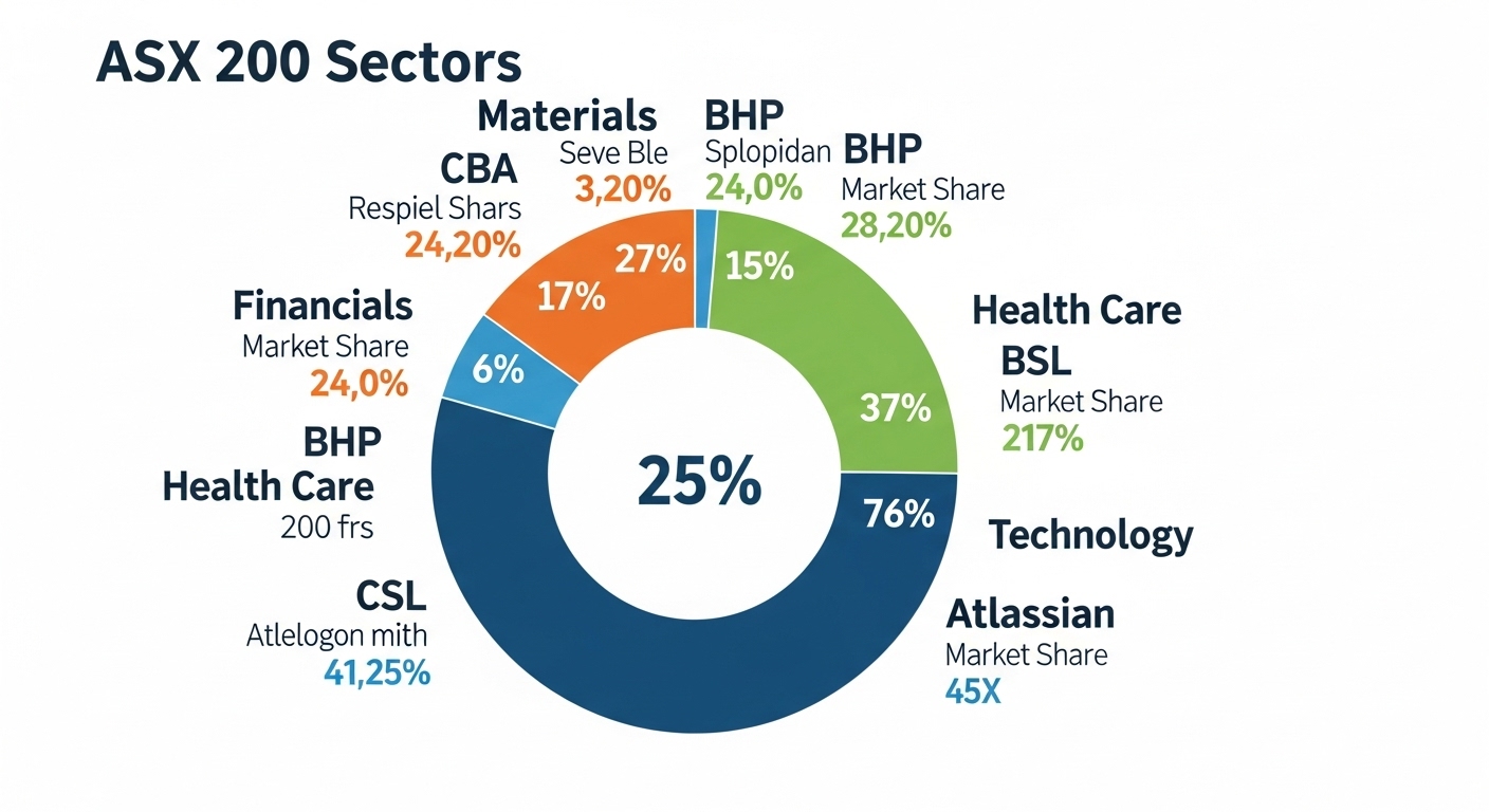 ASX 200 sectors overview and key companies